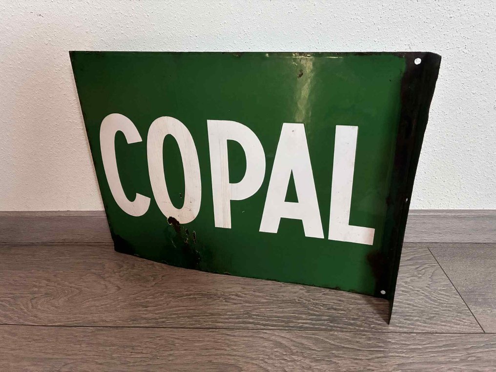 Emaillerie Alsacienne - Διπλής όψης γυαλισμένη πλακέτα COPAL COOP ALSACE διαφημιστική - Εμαγιέ εικόνα - Σμάλτο #2.1