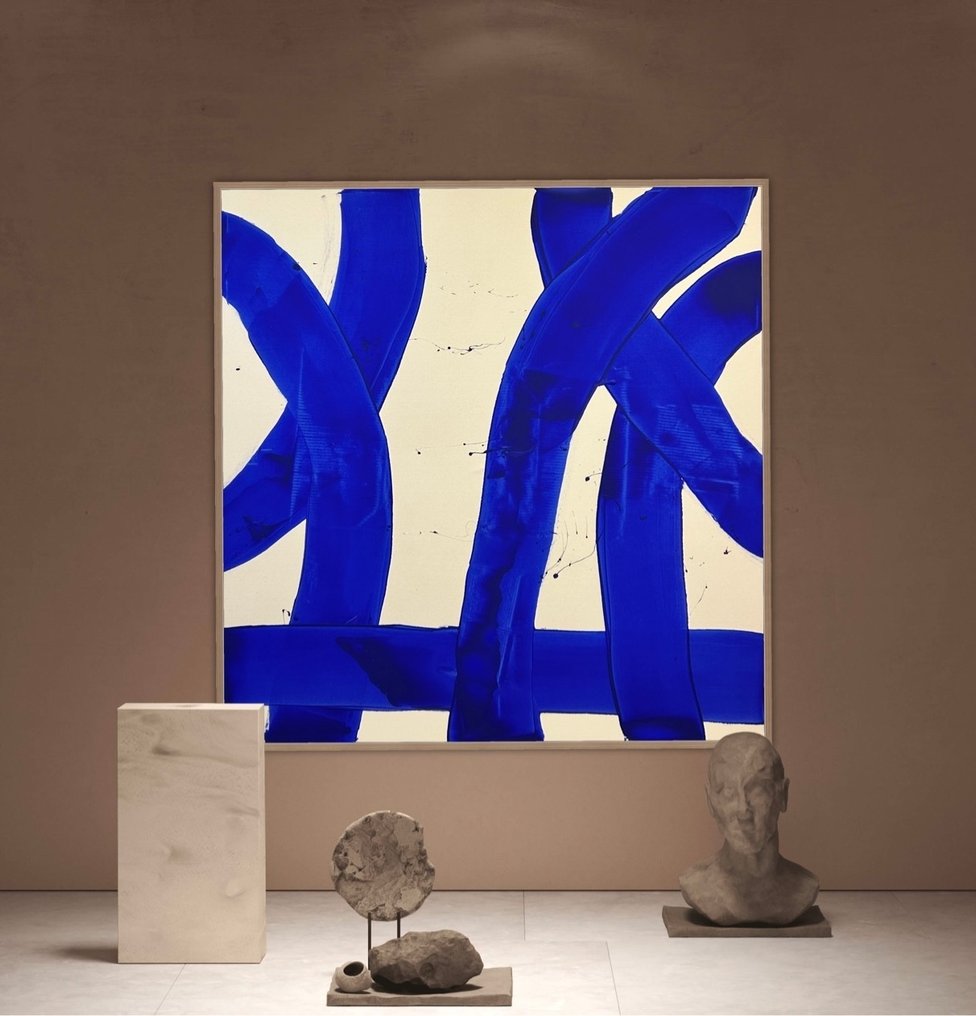 Stefanie Raus - Verschlungen Blau II 1166 XXL #1.0