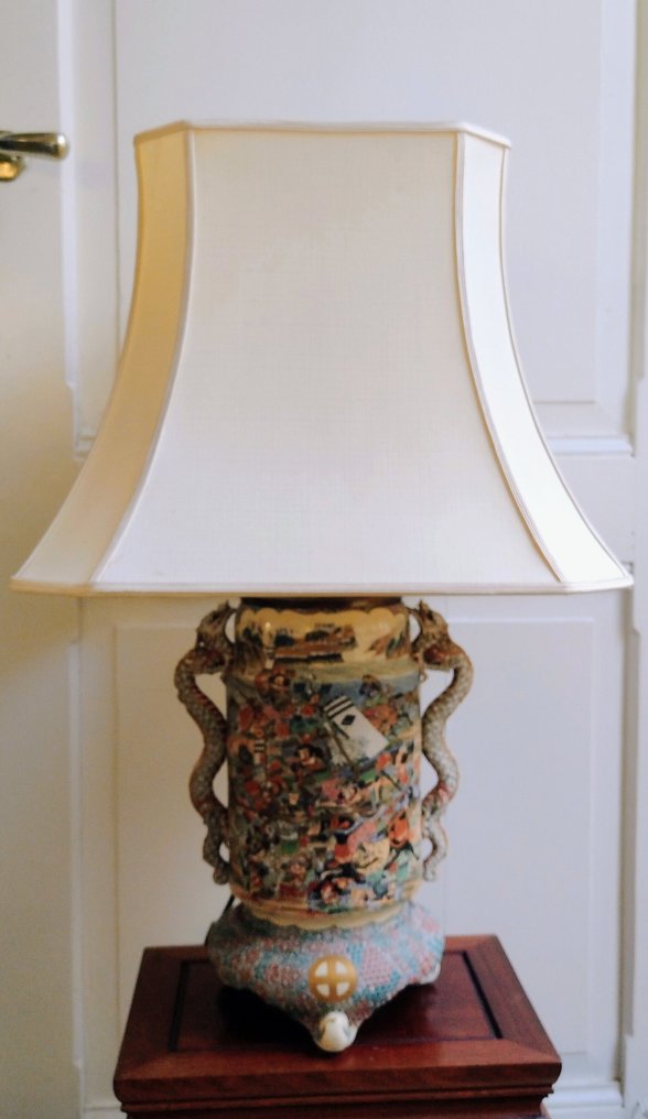 檯燈 - 瓷器 - 明治时期或昭和早期 #1.0