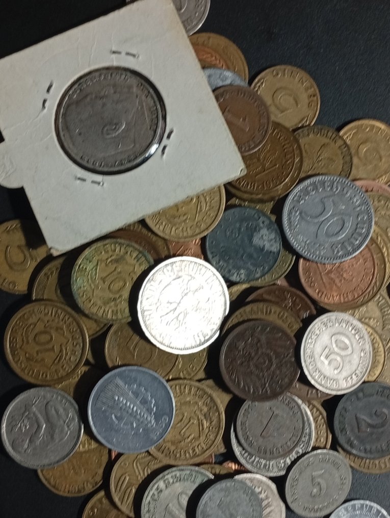 Allemagne. Lot of 95+ coins, incl. silver, various denominations XX cent.  (Sans prix de réserve) #1.0