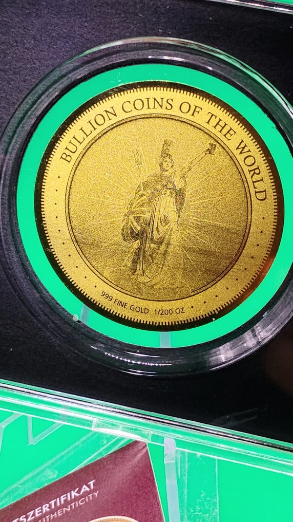 Chad. 5000 Francs 2019 "Britannia" Bullion Coins of The World, 1/200 Oz  (.999)  (No reserve price) #1.0