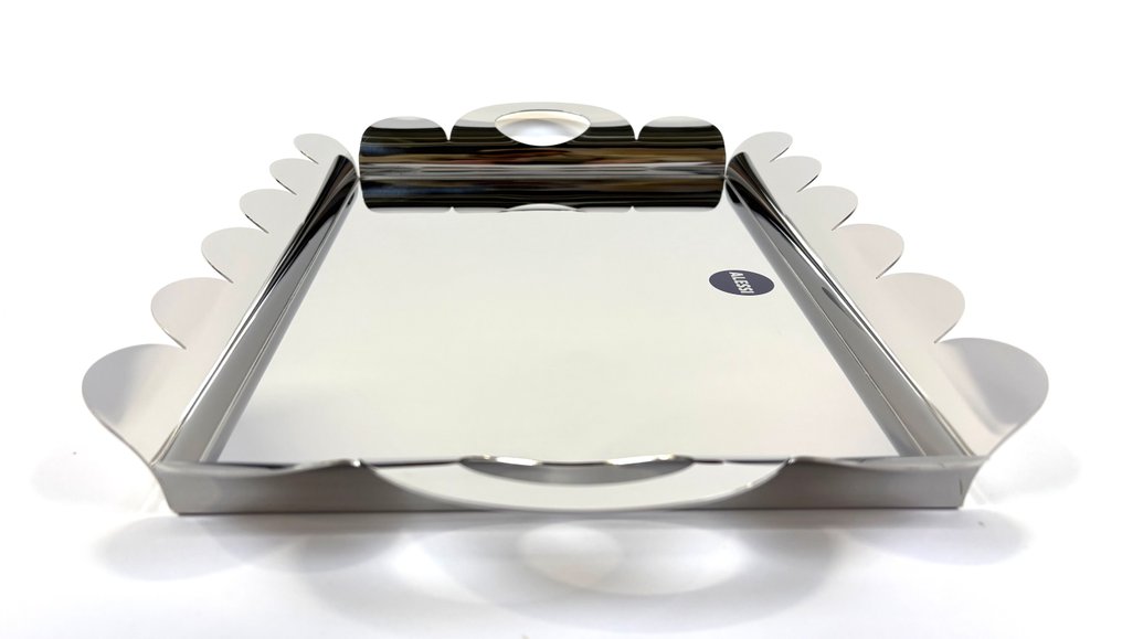 Alessi - Alessandro Mendini - Tray - "Recinto" - 18/10 stainless steel mirror polished #4.3
