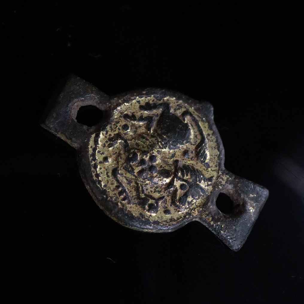 Korstogskonge-riget Forgyldt bronze Dekorativ montering - 25.8 mm  (Ingen mindstepris) #3.2