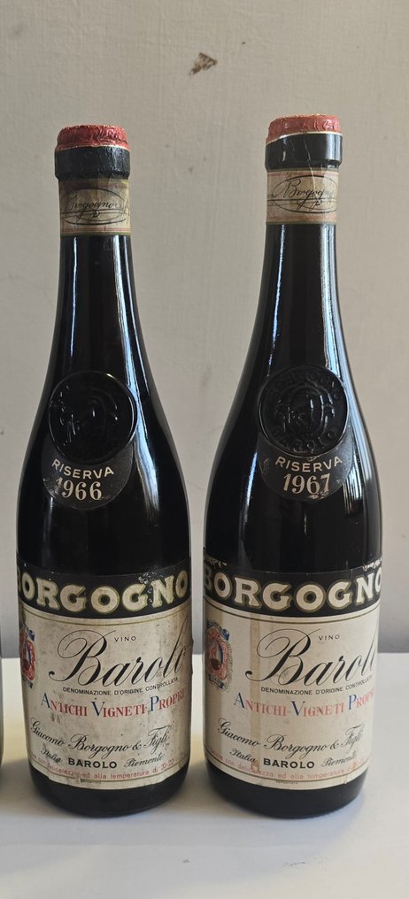 1966 & 1967 Borgogno - Barolo Riserva - 2 Flaschen (0,75 l) #1.0