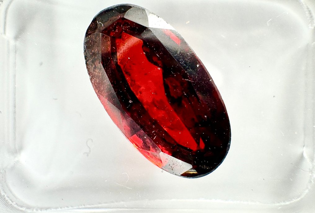 没有保留价 - 1 pcs  红色 石榴石  - 4.72 ct - 安特卫普宝石报告（GRA） #1.0