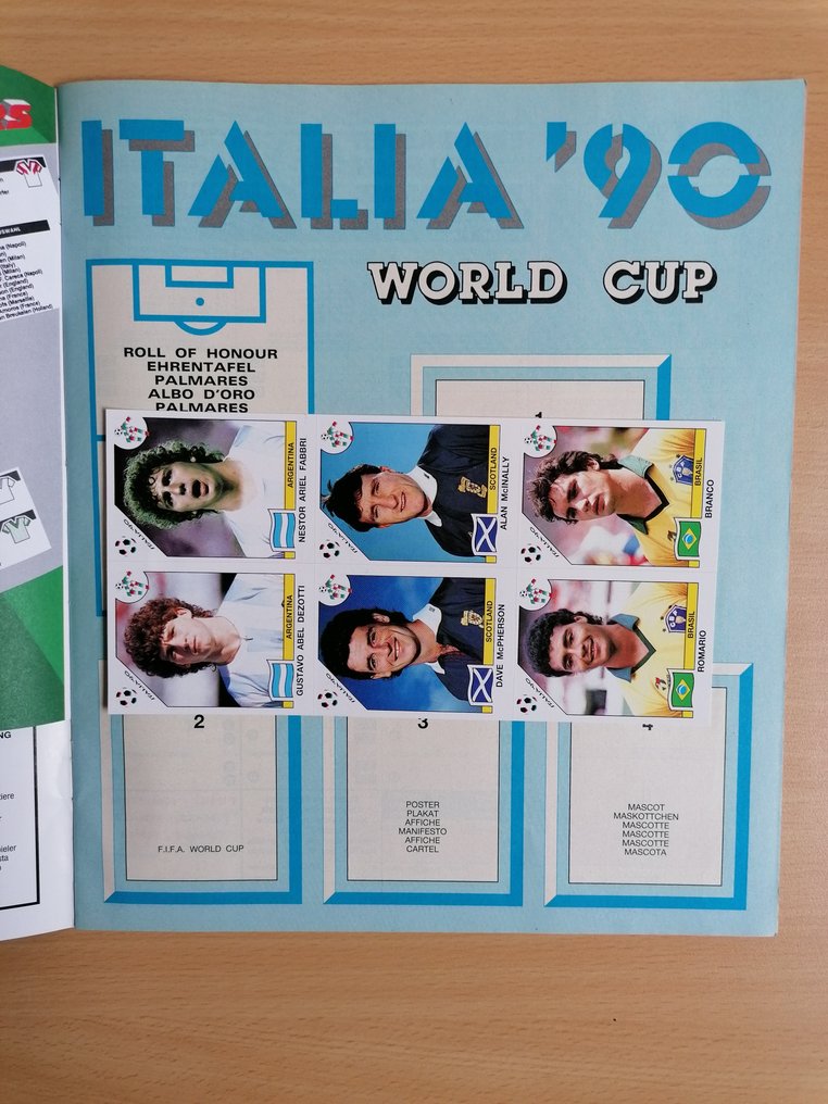 Panini World Cup Italia 90 - German Edition - Including Free Intro Stickers! - Including Order Form - Empty Album - Excelent (EX) #4.3
