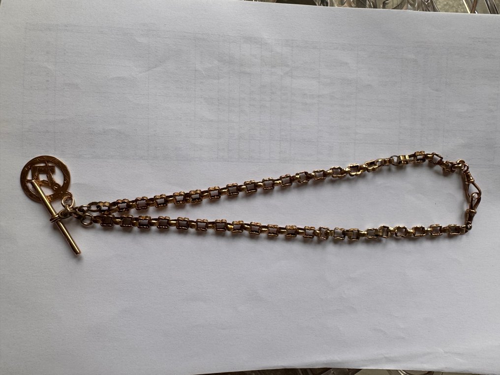 Colier cu pandantiv - 9 kt. Aur galben - 0.00ct. tw. - Colier masonic din aur #2.1