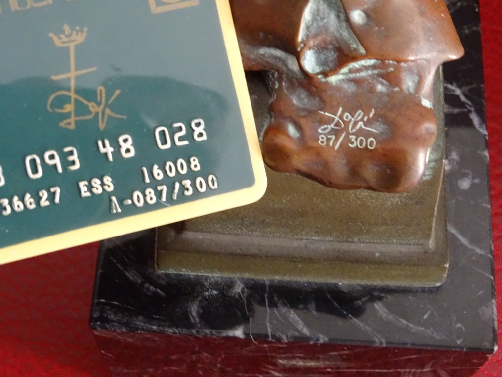 Salvador Dali (1904-1989) - 雕塑, Narcissus of flies - 20 cm - 黄铜色 #2.1