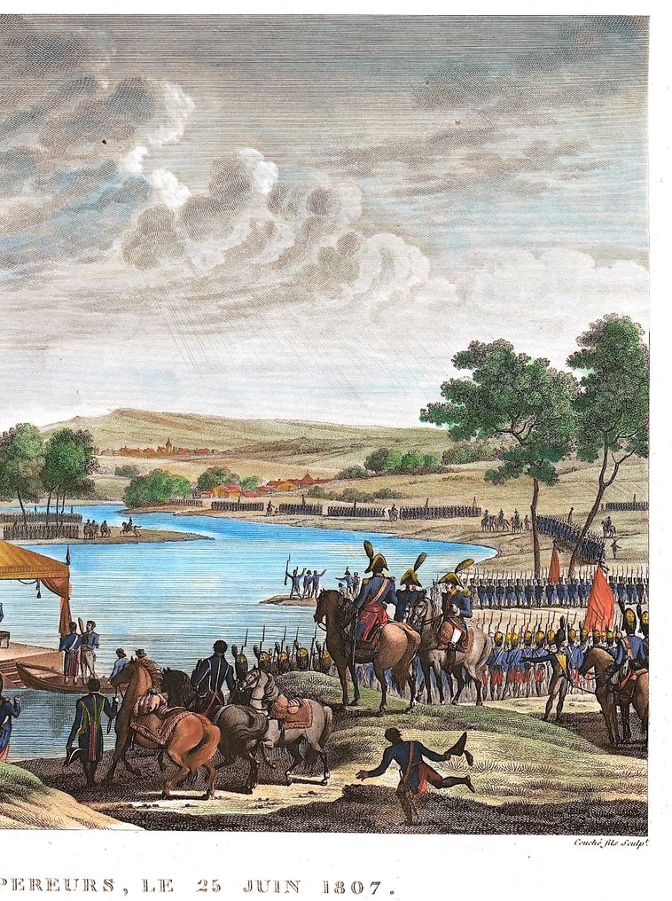 Ρωσία - Σοβιετσ, Επαρχία Καλινίνγκραντ, Αλέξανδρος Α' της Ρωσίας, Ναπολέων; Vernet / Couché - Entrevue des deux Empereurs, le 25 juin 1807 - 1821-1850 #2.1