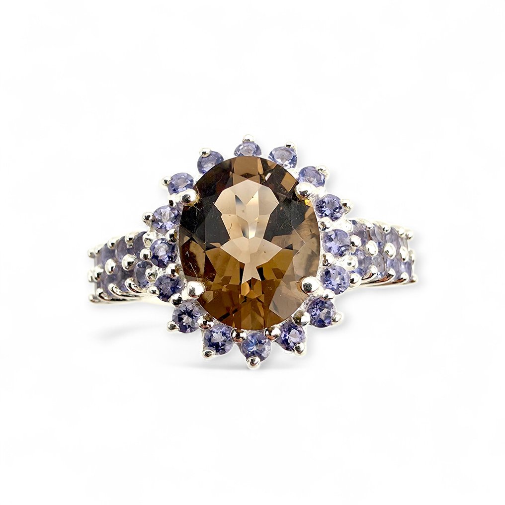 Senza prezzo di riserva - Anello Argento - Tanzanite (Certificata) #1.0