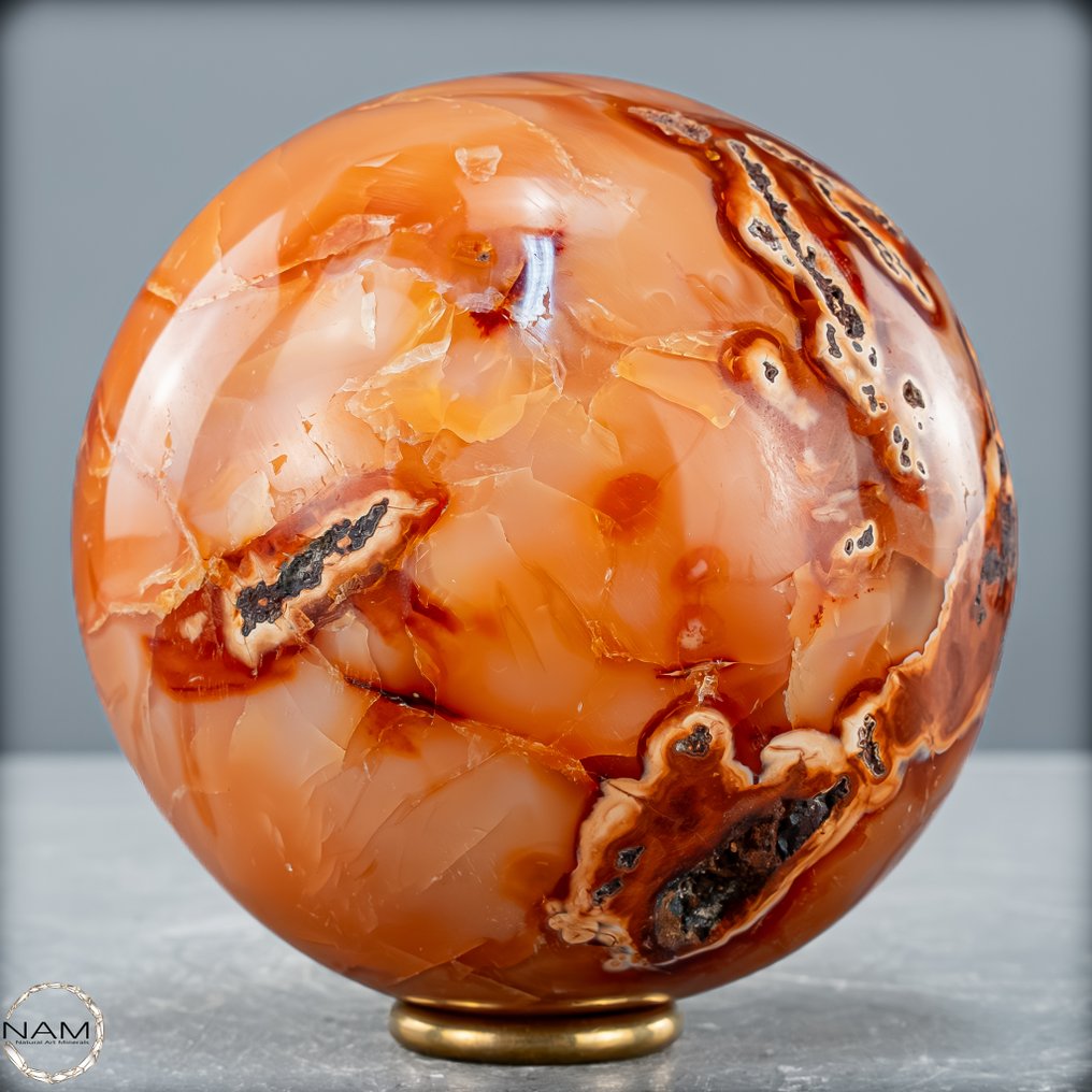 令人惊叹的珊瑚玉球 一场能量与色彩的烟火- 933.86 g #2.1