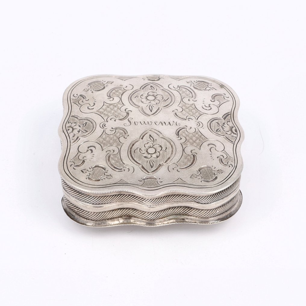 Adrianus G. Kooiman (1854) - NO RESERVE - Κουτί μέντας - .833 silver #1.0