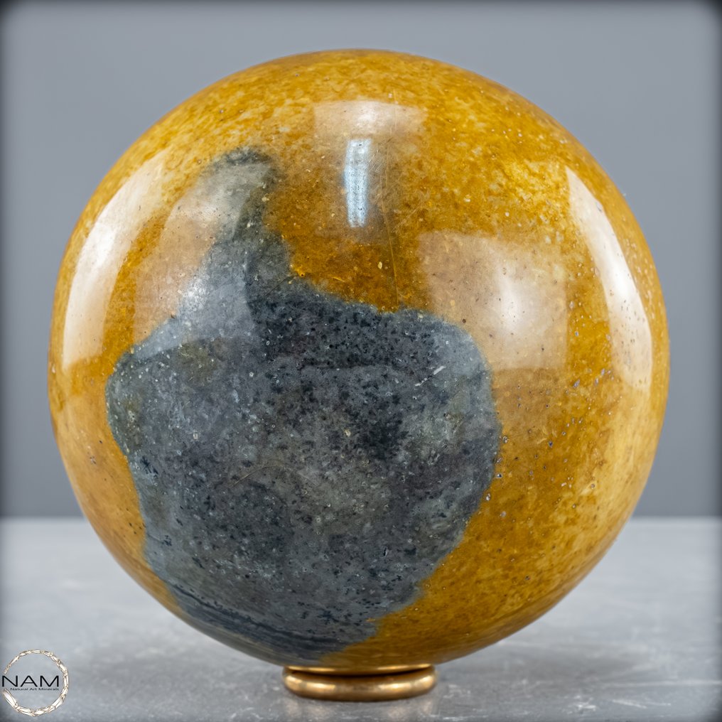 美丽的天然碧玉和玉髓 球体- 1688.48 g #3.2