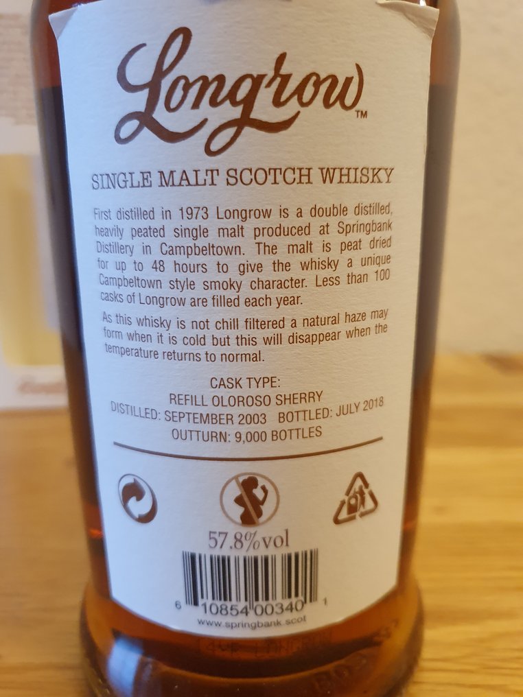 Longrow 2003 14 years old Sherry Cask Matured  - b. 2018  - 70厘升 #4.3