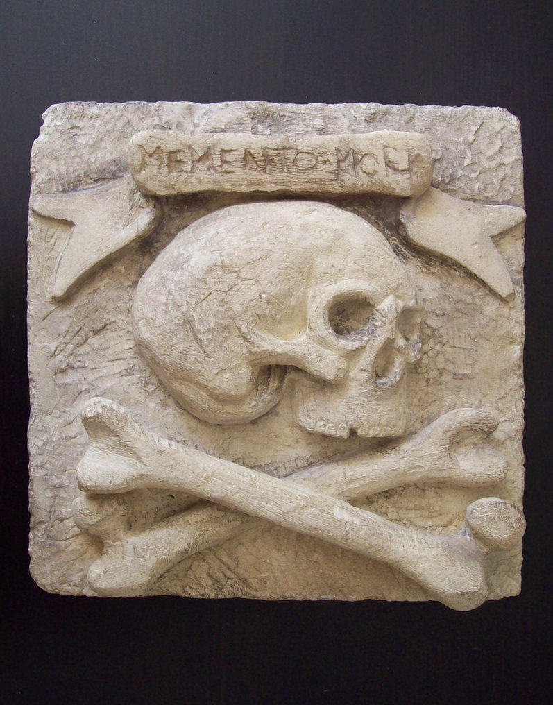 雕塑, Memento Mori - 30 cm - 石头 #1.0