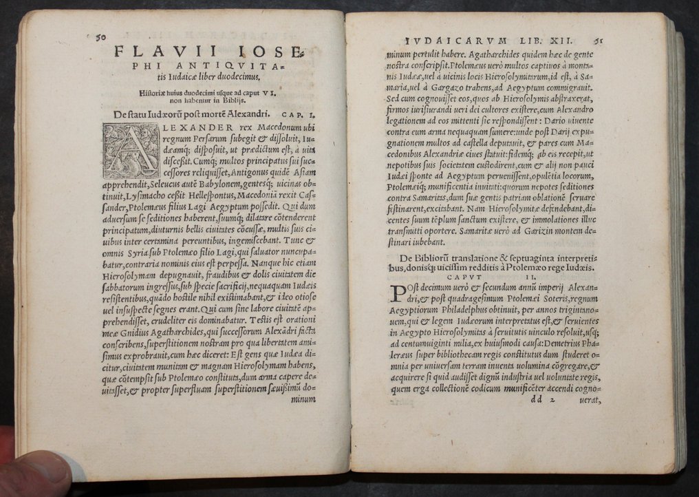 Josephus Flavius - Iosssephi De Antiqvitatibvs Ivdaeorvm Libri X. Posteriores - 1539 #3.2