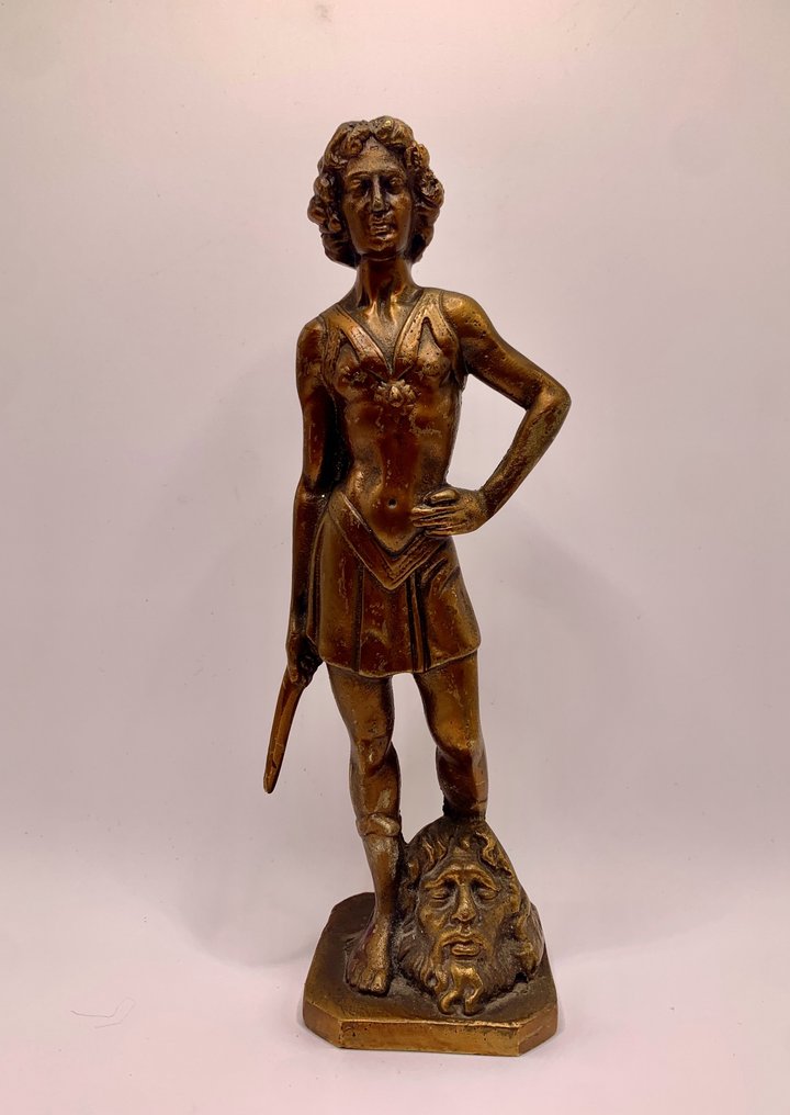Γλυπτό, Davide contro Goli - 22 cm - Μπρούντζος #1.0