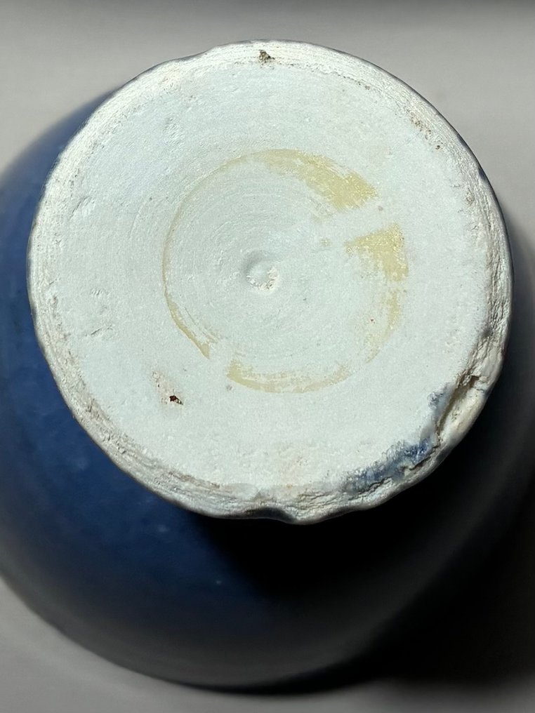 底座杯 - Stem Cup - 单色蓝（不设底价出售） - 瓷器 - 中國 - 過渡期 #4.3