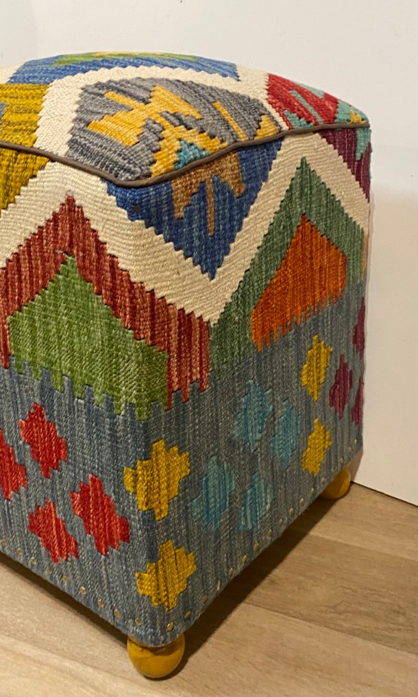 Kelim Poef (αχρησιμοποίητο/καινούργιο) - Χαλί - 36 cm - 36 cm #2.1
