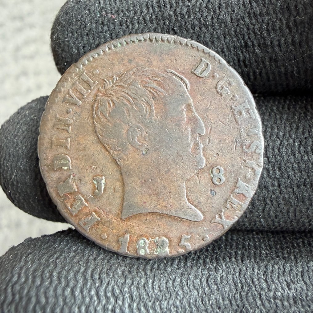 西班牙. 费尔南多七世. 8 Maravedís 1825 Jubia  (没有保留价) #1.0