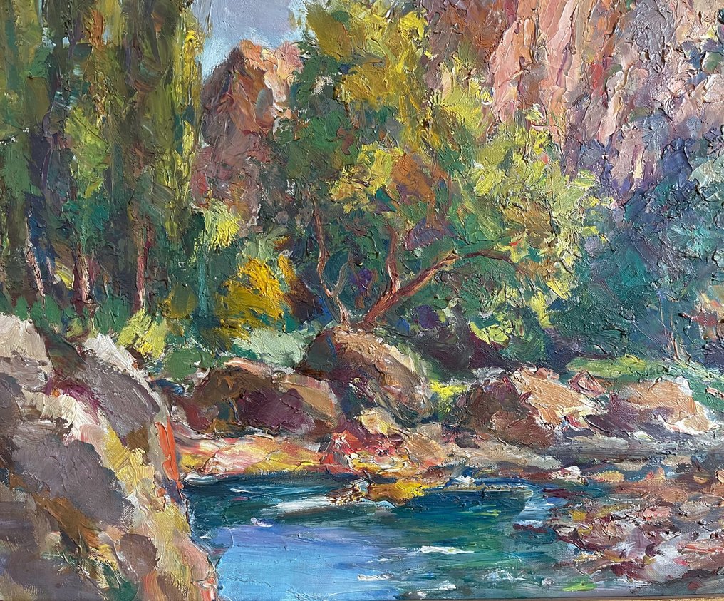 Grunwald Alsge Esteban (1909-1960) - Paisaje con río #3.2