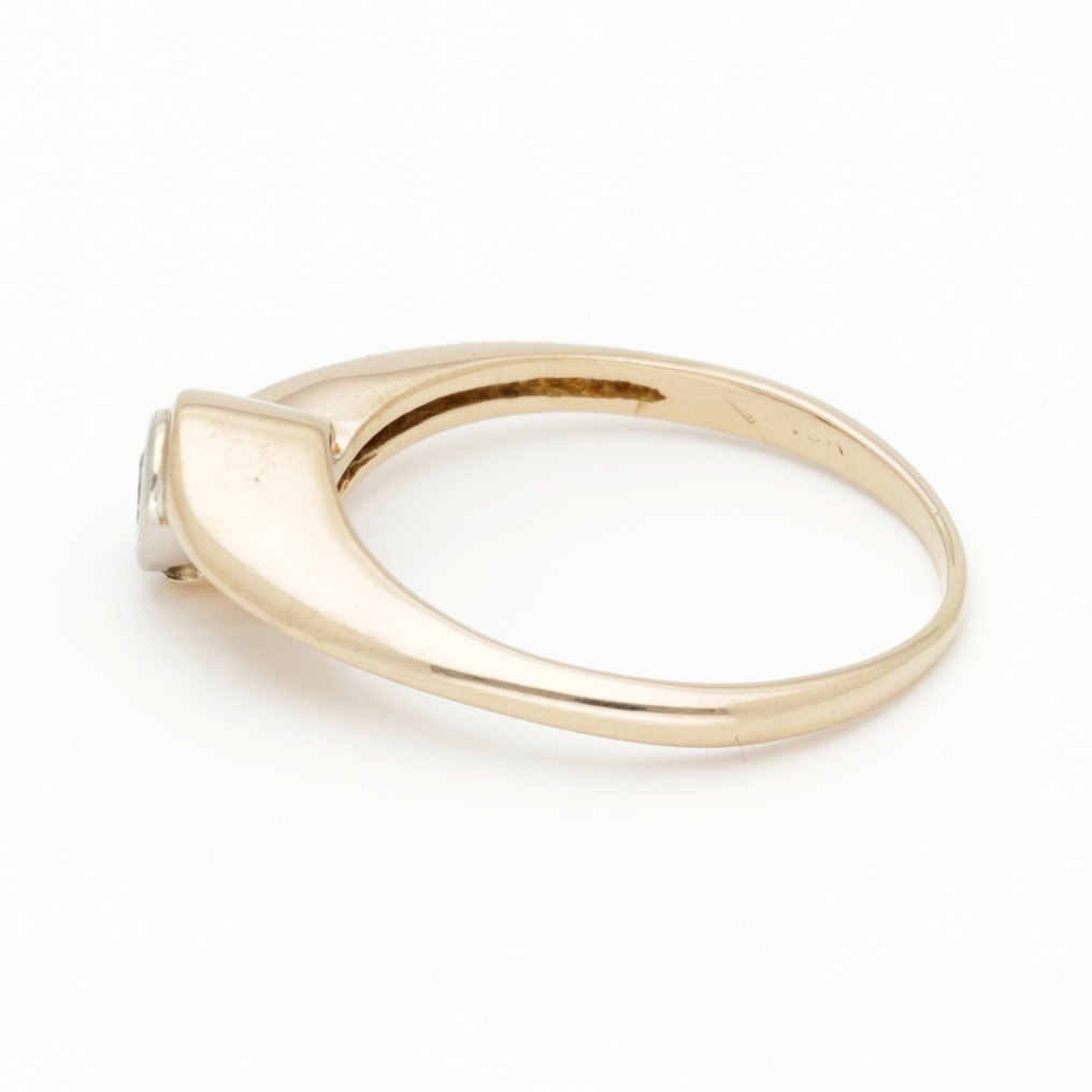 Δαχτυλίδι - 18 καράτια Κίτρινο χρυσό Διαμάντι (Φυσικό)  #2.1