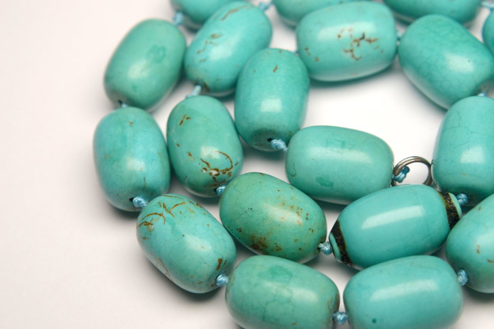 Türkis - Blue Turquoise - 128,3g - Halskette #3.2