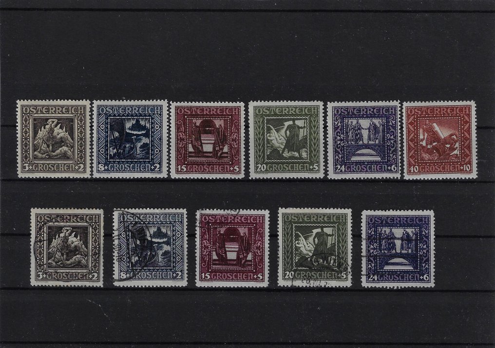 奥地利 1926 - 动机 a. 尼伯龙根 - ANK 488 I/493 I #1.0