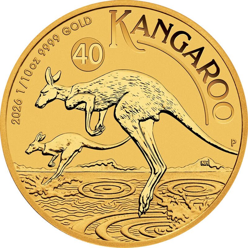 1/10 Ounce - Or .999 - 2026 - Kangaroo fine gold - 999% #1.0