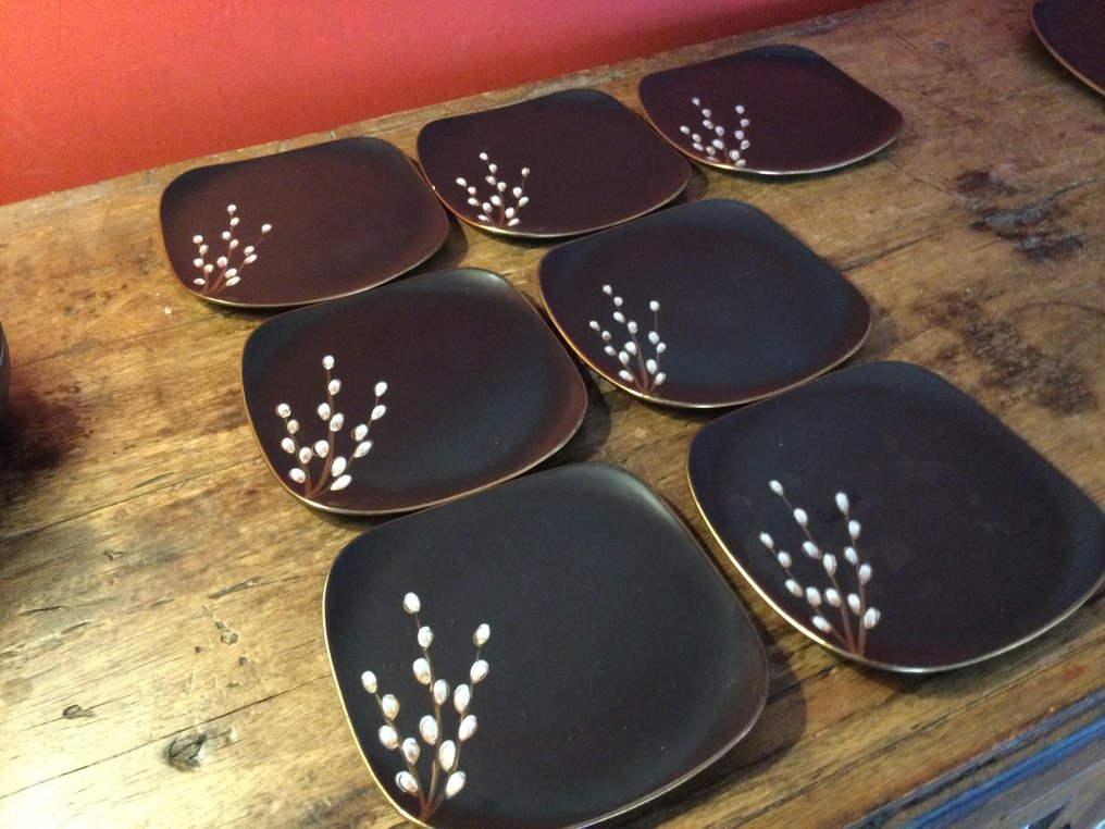 flora gouda - 盤子 (8) - 陶器 - Lente 手工绘制的 #2.1