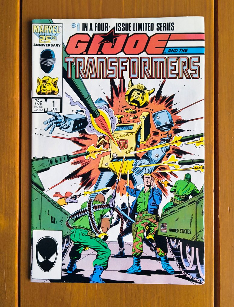 G.I. Joe, Transformers Four Issue Limited Series - G.I. Joe and the Transformers - 4 Complete series - Primeira edição - 1986/1987 #1.0
