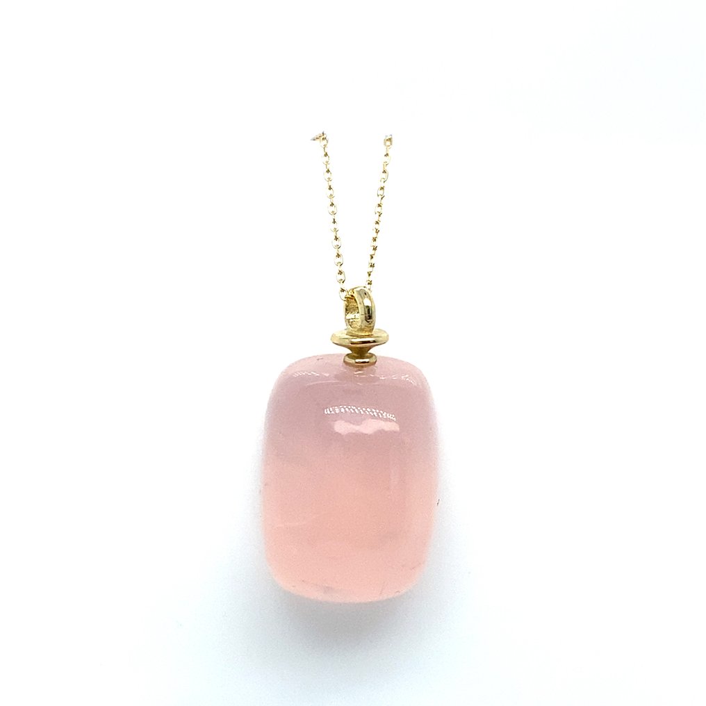 χωρίς τιμή ασφαλείας - Κρεμαστό κόσμημα - 14 καράτια Κίτρινο χρυσό -  19.60ct. tw. Χαλαζίας - Πιστοποιημένο από IGI #1.0