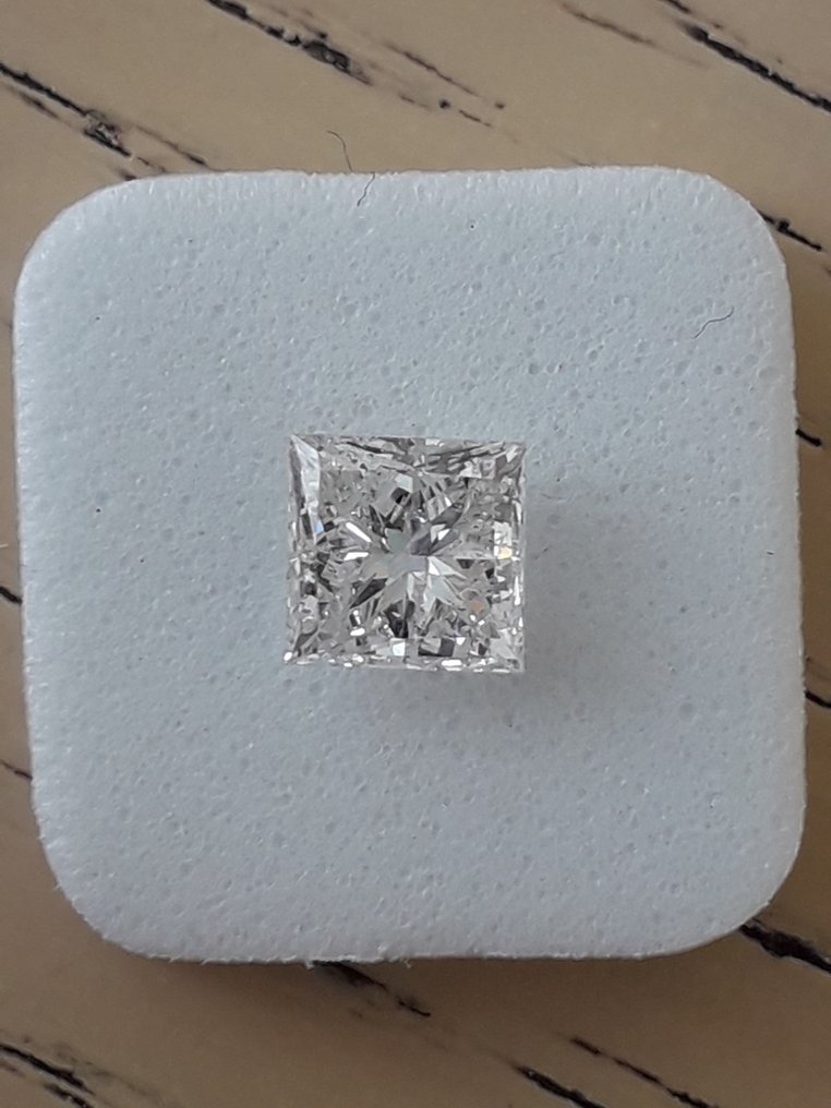 2 pcs 钻石  (天然)  - 3.11 ct - 方形 - G, H - SI2 微内三含级 - Gemewizard宝石实验室（GWLab） #4.3