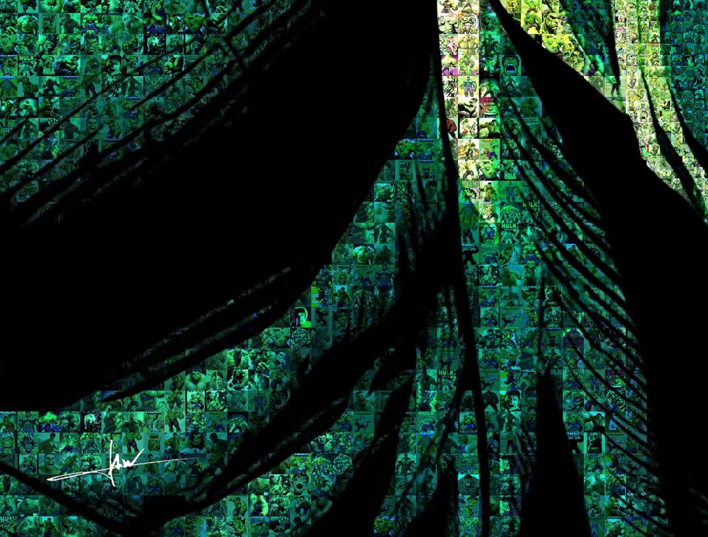 David Law (1967) - Crypto Hulk X - Format XL 60x60 #4.3