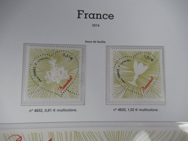 Franța 2014 - Superbă colecție de timbre și blocuri în foiile Yvert et Tellier. #2.1