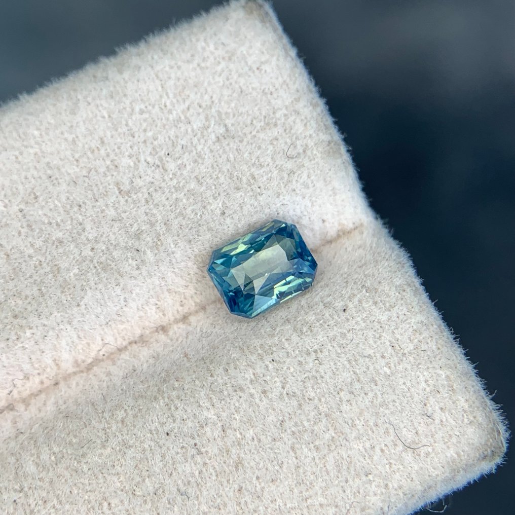 没有保留价 - 1 pcs  绿色, 蓝色 蓝宝石  - 1.03 ct - 国际有色宝石协会（ICA GemLab） - 华丽切割 #1.0