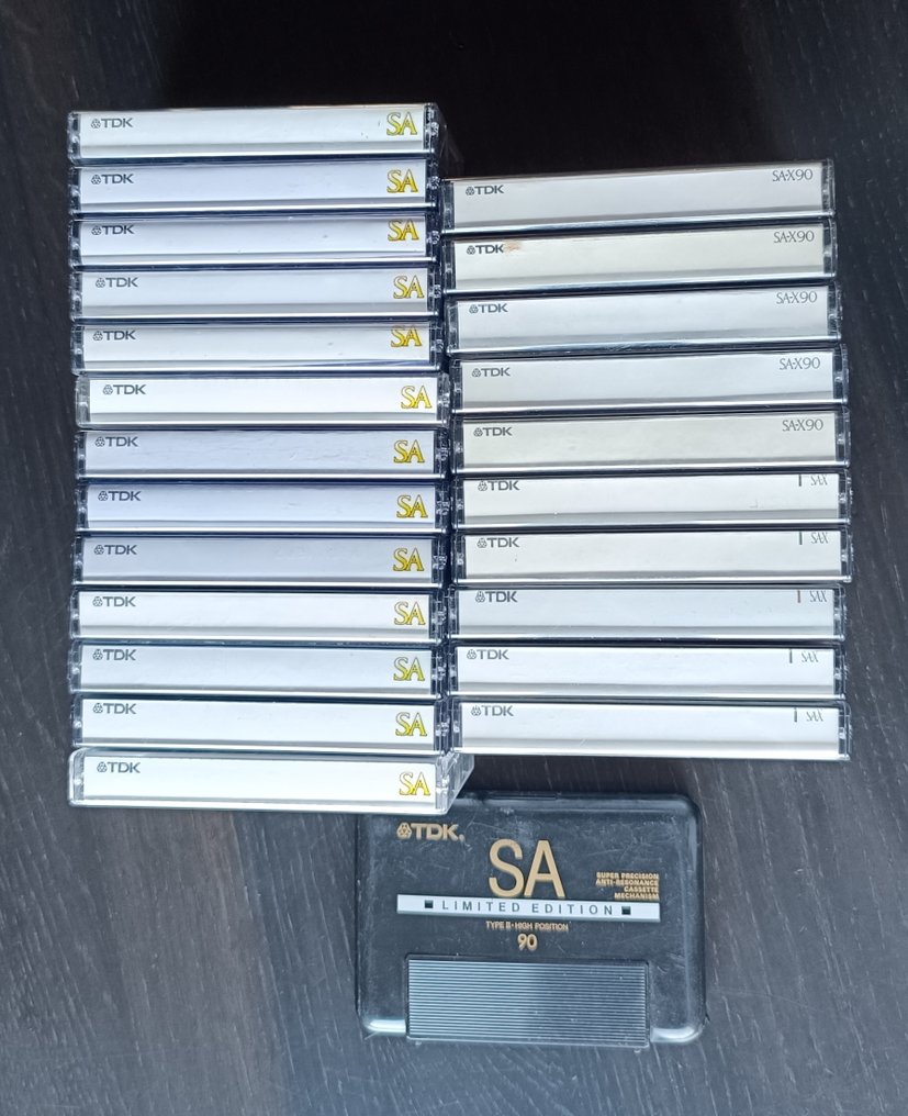 24 cassette K7- TDK SA (X) 90 chromé Cassette audio K7 1990'S - Ηχητικά κασετόφωνα Άδεια κασέτα ήχου - Πολλαπλά μοντέλα #1.0