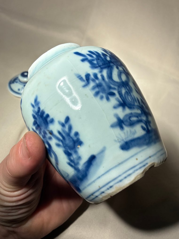 带盖罐 - 蓝白装饰（不设底价出售） - 瓷器 - 中國 - 明神宗 (1573-1619) #4.3