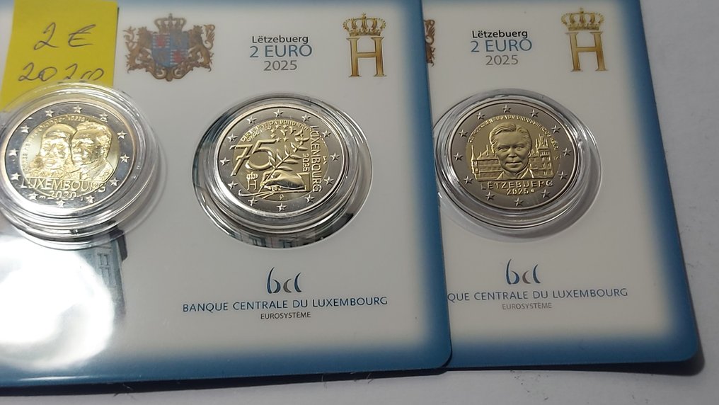 Λουξεμβούργο. 2 Euro 2018/2025 (4 moedas)  (χωρίς τιμή ασφαλείας) #2.1