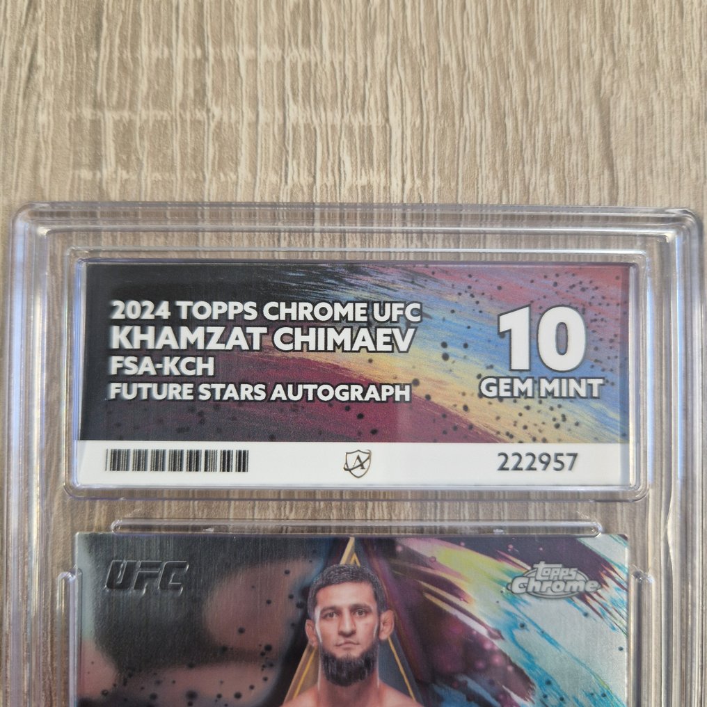 2024 Topps Khamzat Chimaev Future Stars Autograph 簽名卡 - ACE 10 Graded card #2.1