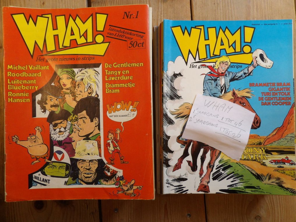 Wham! tijdschrift - 1e + 2e jaargang 1979+1980 - compleet - 72 nummers - 2 x täydellinen vuosikerta - 1979/1980 #1.0