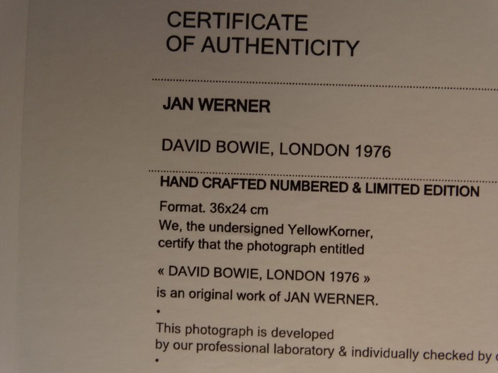 Jan Werner - David Bowie, London #2.1