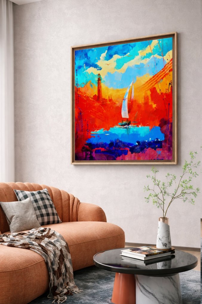 Onofre Alarcón - "Mediterranean Sunset" #124- XL NO RESERVE #2.1