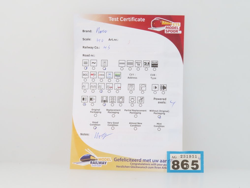 Roco H0 - 04155B - Diesel locomotive (1) - Series 2200 - NS #4.3