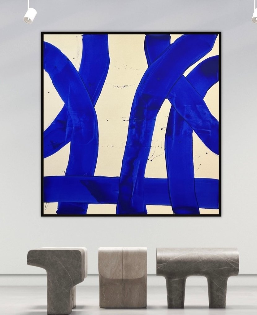 Stefanie Raus - Verschlungen Blau II 1166 XXL #1.0