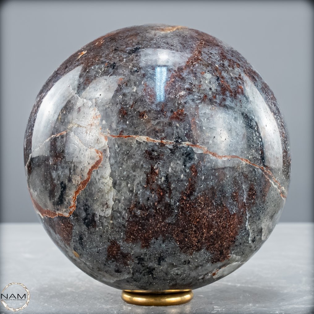 Natural Rare Red Aventurine Sphere- 1496.85 g #3.2