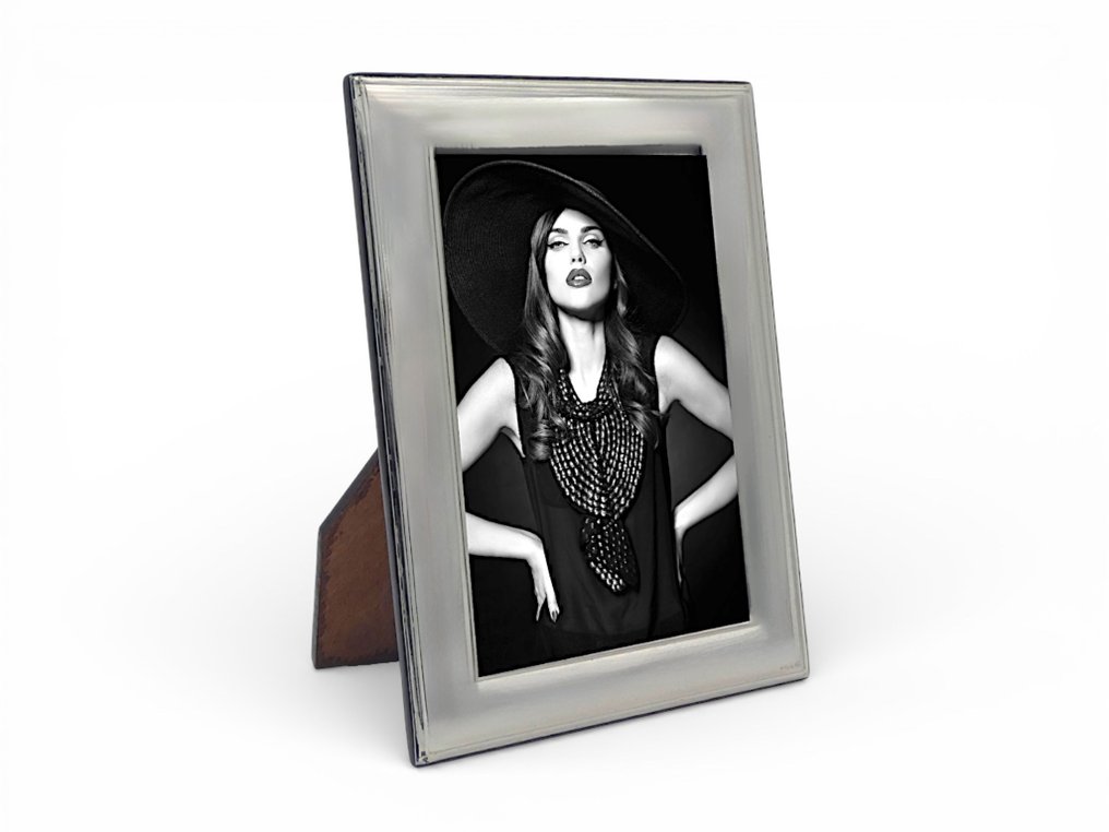 Mastro Argentiere di Firenze - Κορνίζα για φωτογραφία- Κορνίζα από ασήμι με λεπτή, απλή και μοντέρνα λωρίδα.  - Ασημί #1.0