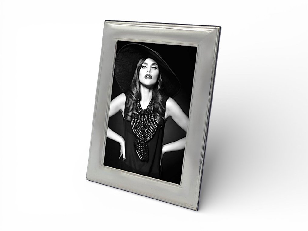 Mastro Argentiere di Firenze - Κορνίζα για φωτογραφία- Κορνίζα από ασήμι με λεπτή, απλή και μοντέρνα λωρίδα.  - Ασημί #3.2