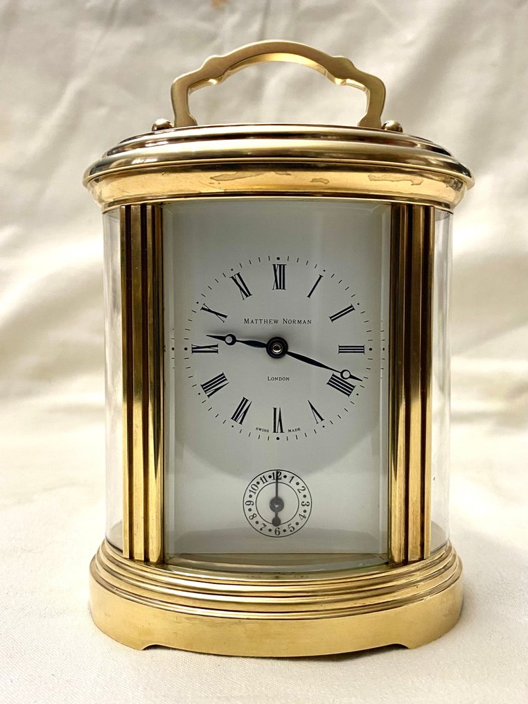 軍官旅行鐘 -   黃銅, 玻璃, 鋼 - 1970-1980 - Matthew Norman #2.1