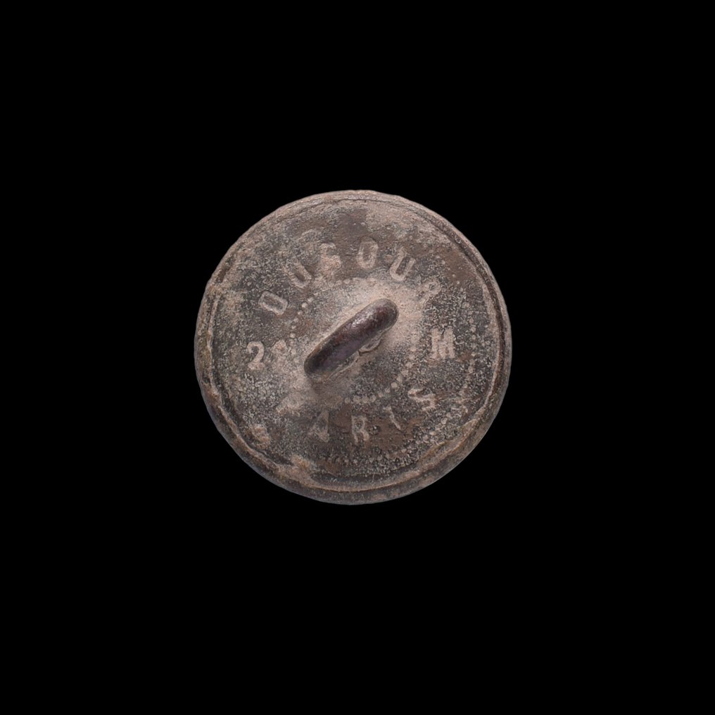 Τελευταία Νεότερη Εποχή Μπρούντζος Μπουτόν ακαδημαϊκής στολής Paris-Made με σήμα κουκουβάγιας – τέλη 19ου / αρχές 20ού αιώνα, γαλλική (χωρίς τιμή ασφαλείας) #3.2